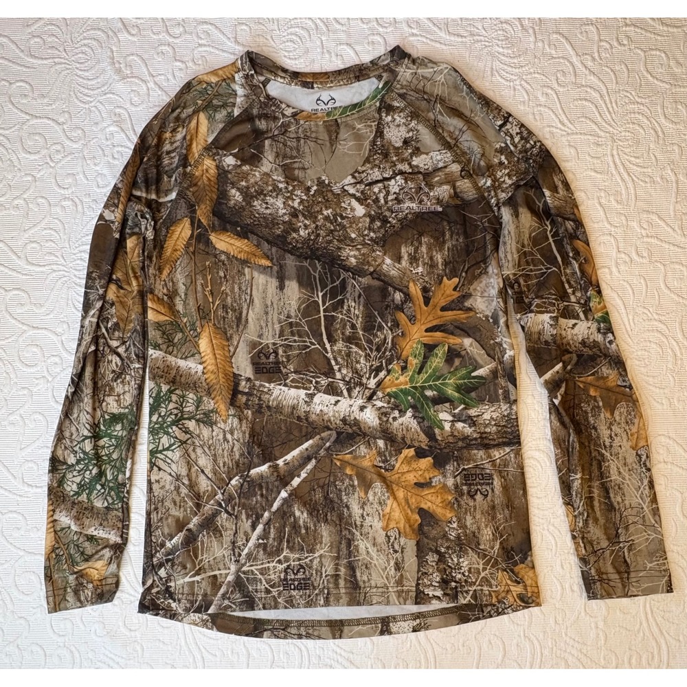 RealTree Edge‎ Camo Lightweight Long Sleeve Shirt Hunting Outdoor Men Small